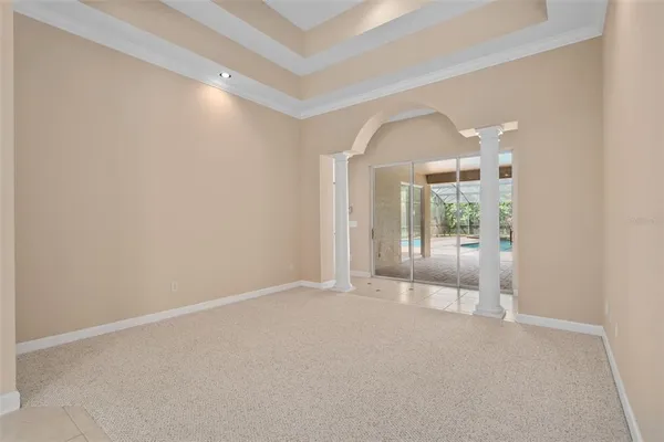 a view of an empty room