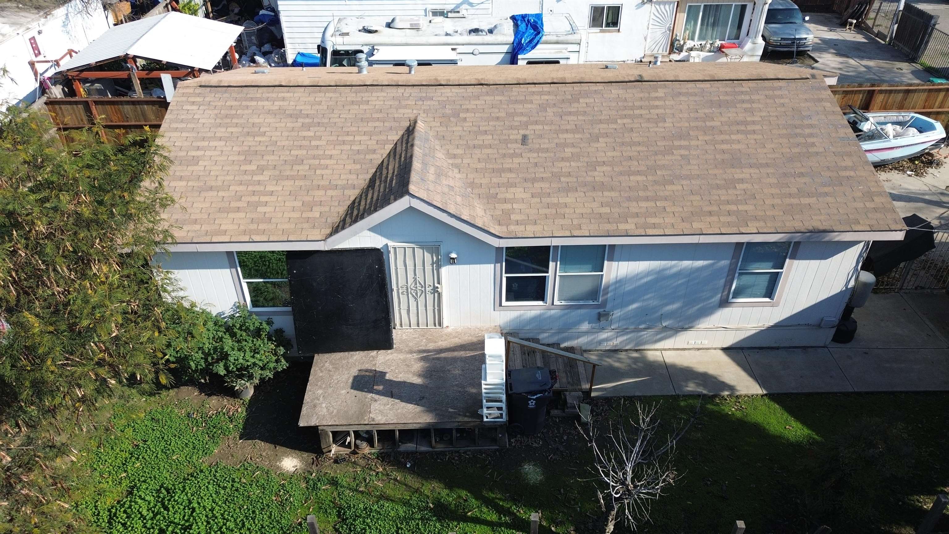 4049 Farmington Road Stockton, CA 95215 - Photo 2 of 10 an aerial view of a house with yard and patio