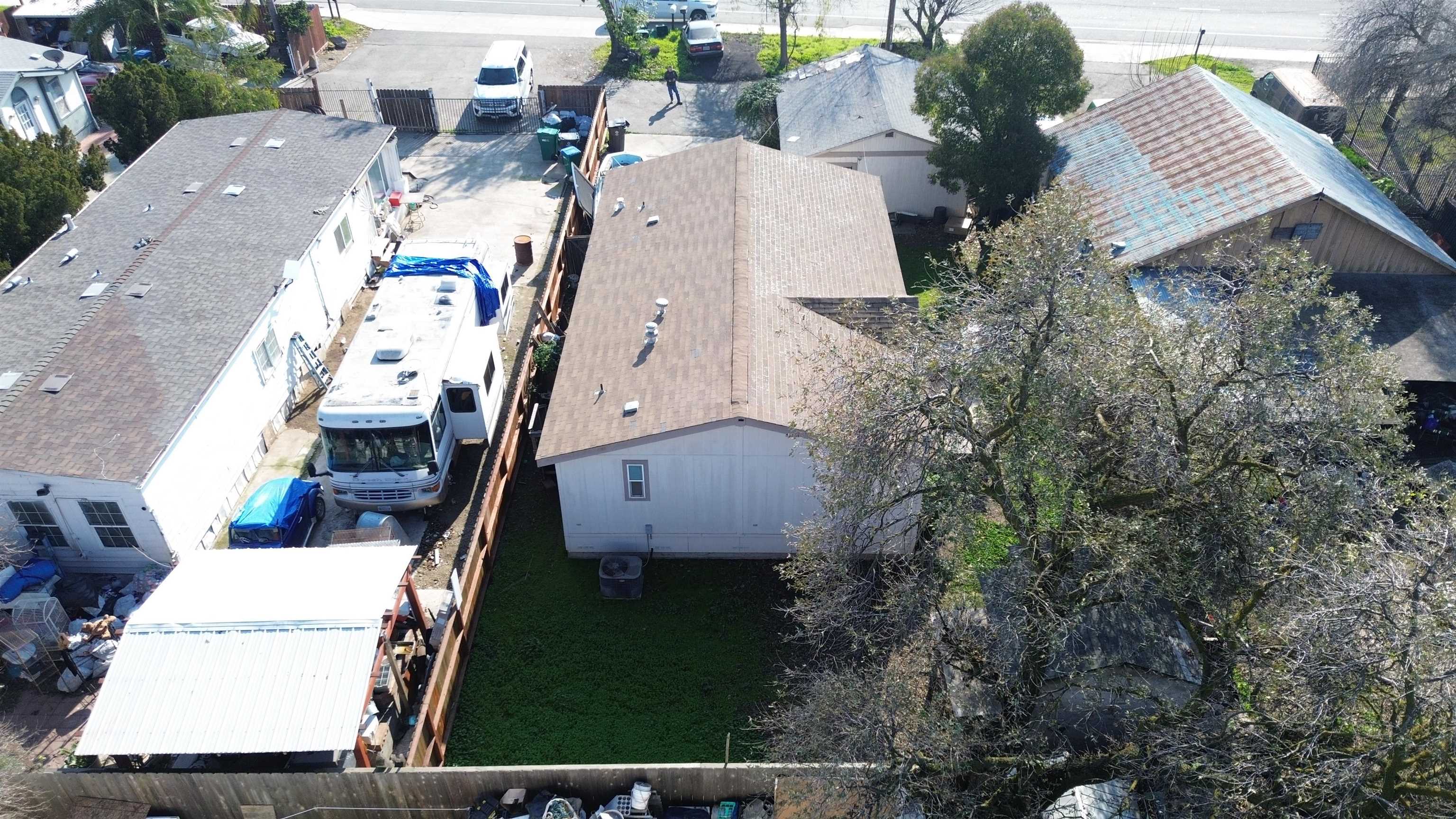 4049 Farmington Road Stockton, CA 95215 - Photo 5 of 10 an aerial view of a house with yard and patio