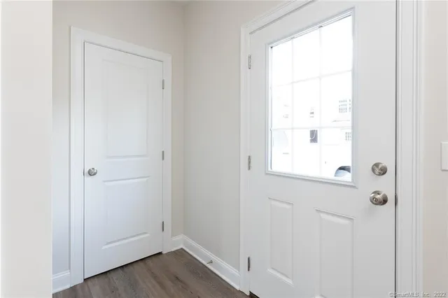 a bathroom with a window