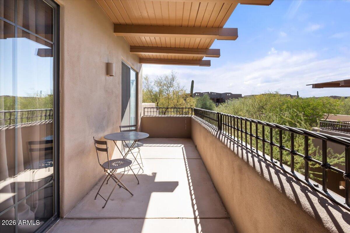 36601 North Mule Train Road, Unit C16 Carefree, AZ 85377 - Photo 27 of 38 a view of balcony with furniture