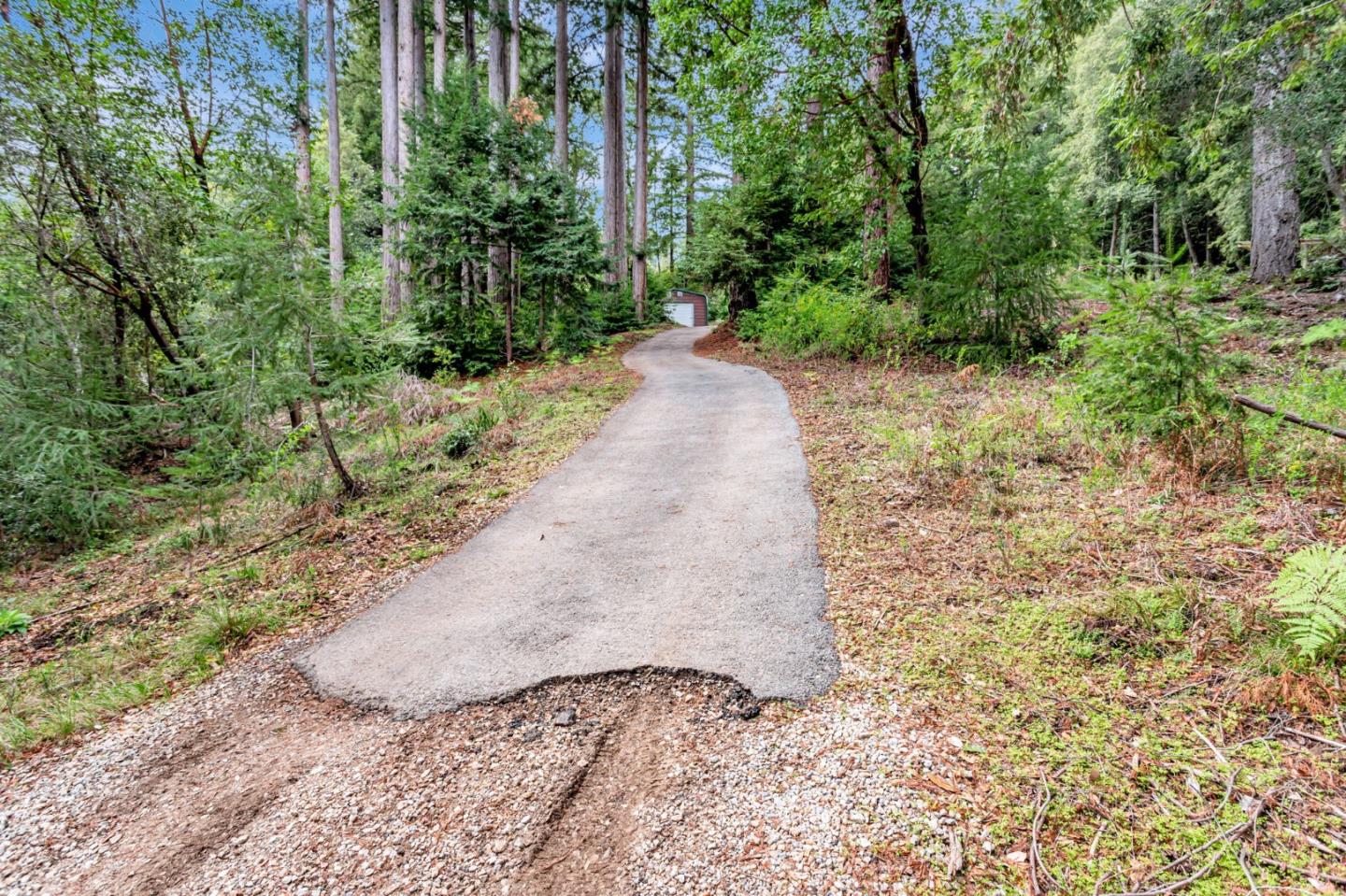 12845 Love Creek Road Ben Lomond, CA 95005 - Photo 58 of 61 a view of a pathway both side of yard