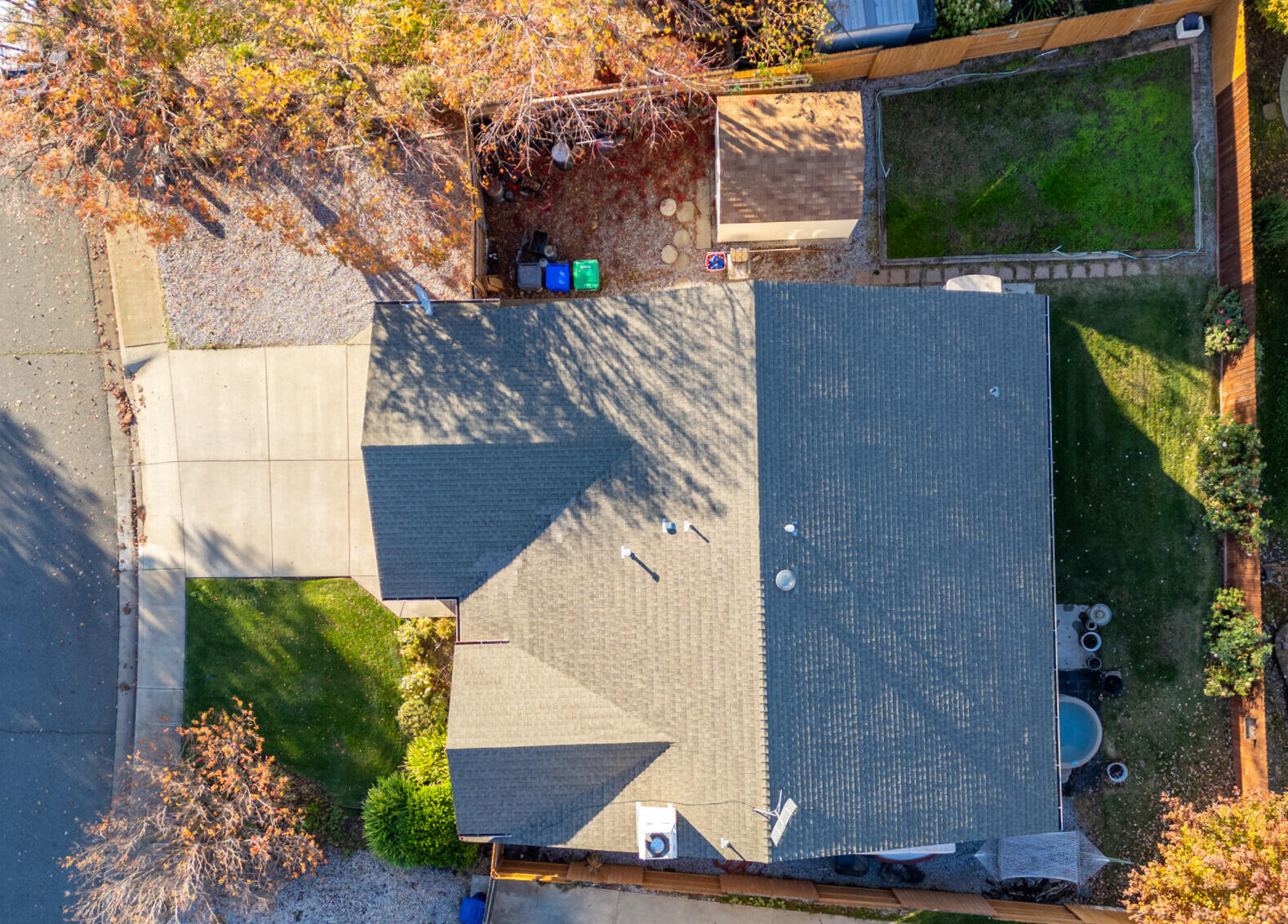 1343 Britt Lane Red Bluff, CA 96080 - Photo 17 of 17 an aerial view of a house with a yard