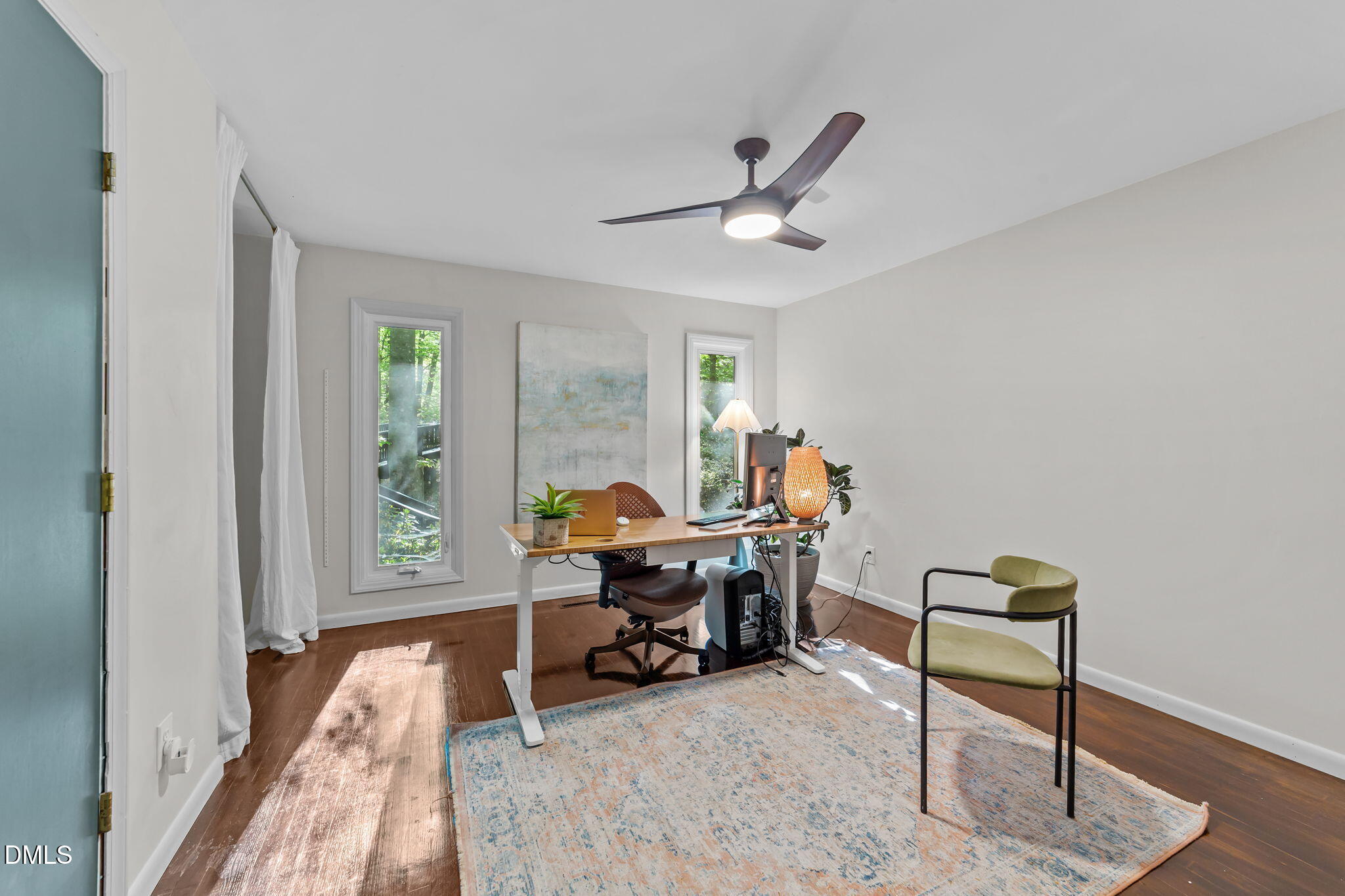 105 Barcliff Terrace Cary, NC 27518 - Photo 23 of 47 a view of a workspace with furniture and a window