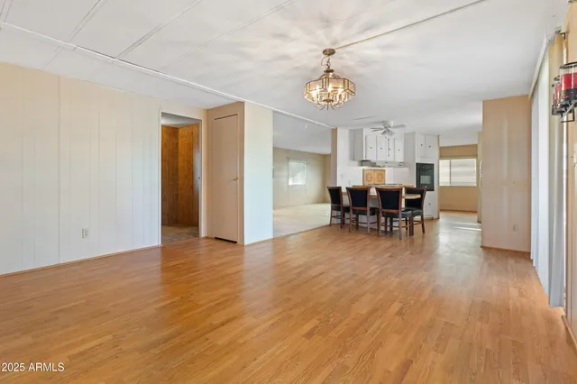 a view of wooden door