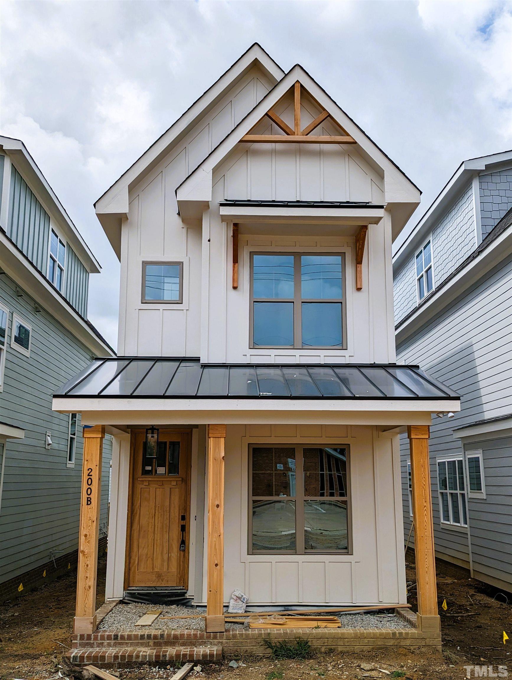 a front view of a house