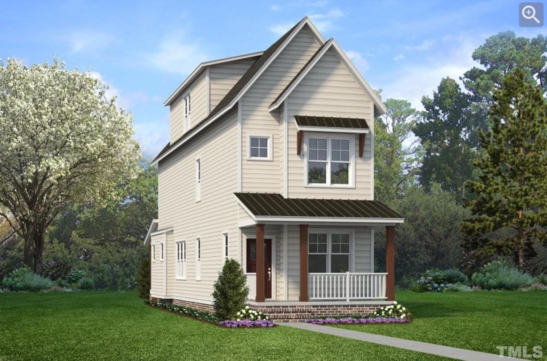 200 East Moore Street Apex, NC 27502 - Photo 14 of 19 a front view of a house with a garden and plants