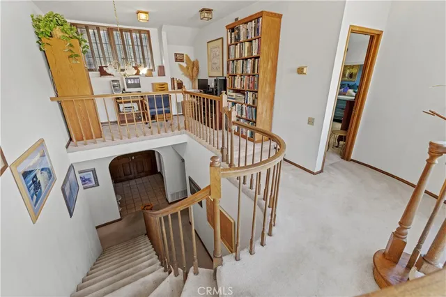 a view of a bathroom with a tub and shower