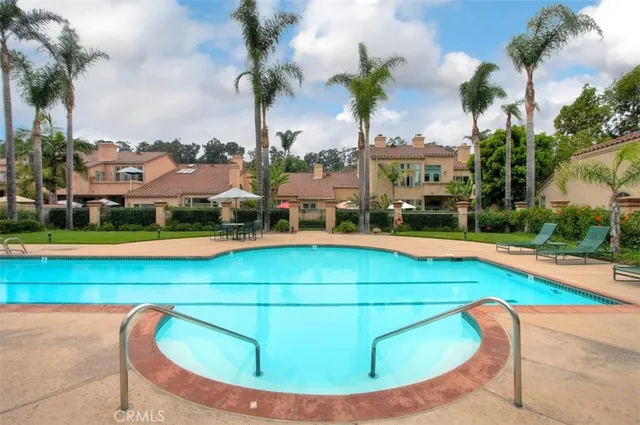 a view of a garden with a tree