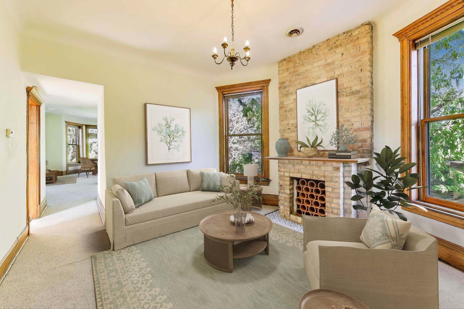 907-909 West Webster Avenue Chicago, IL 60614 - Photo 42 of 71 a living room with furniture and a large window