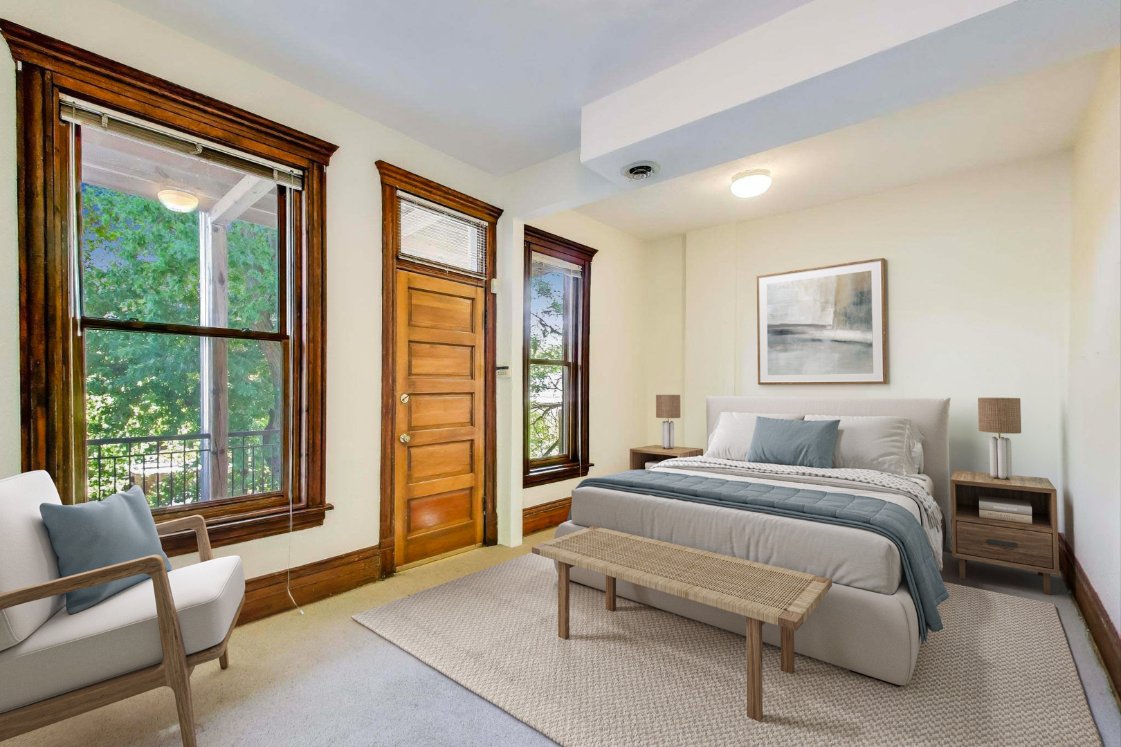 907-909 West Webster Avenue Chicago, IL 60614 - Photo 44 of 71 a bedroom with a bed and a window