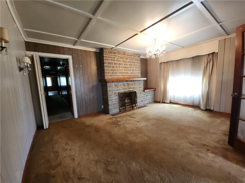 122 Taylor Run Road Monongahela, PA 15063 - Photo 7 of 34 a view of empty room with window and fireplace