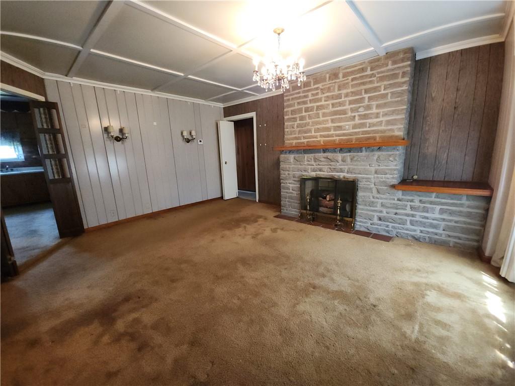 122 Taylor Run Road Monongahela, PA 15063 - Photo 8 of 34 a view of empty room with fireplace