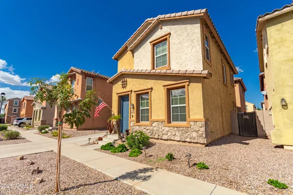 a front view of a house