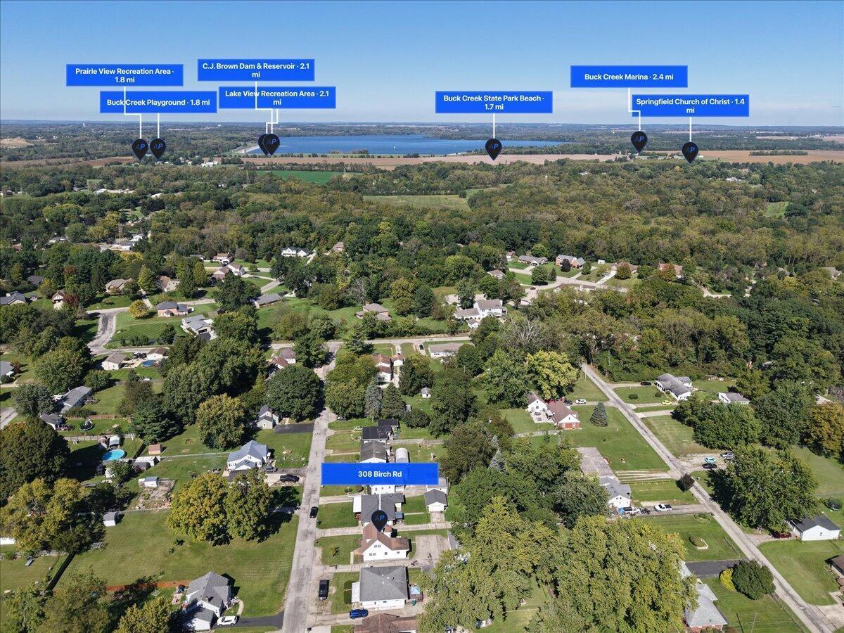 308 Birch Road Springfield, OH 45503 - Photo 38 of 46 42-Aerial w_Call Out Tags