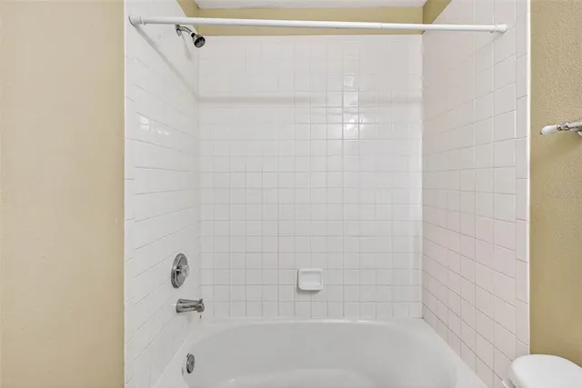 a close up of a bathtub