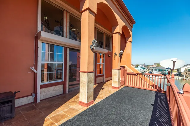 a view of balcony with couch