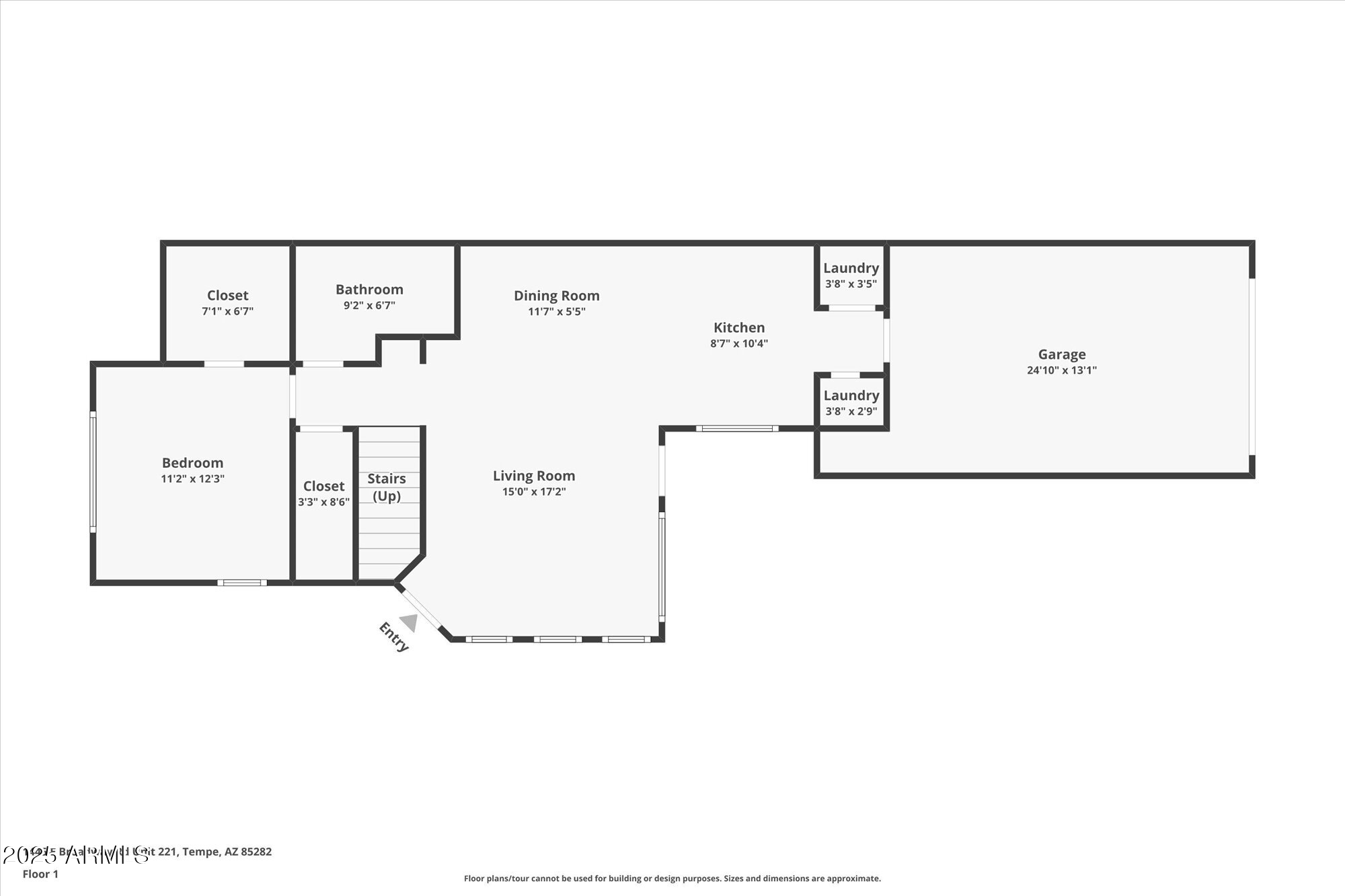 1445 East Broadway Road, Unit 120 Tempe, AZ 85282 - Photo 38 of 39 a picture of a floor plan