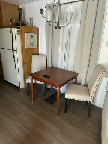 a room with furniture and a table