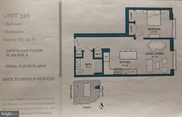 $495,900 | 525 Water Street Southwest, Unit 326, Washington, DC 20024