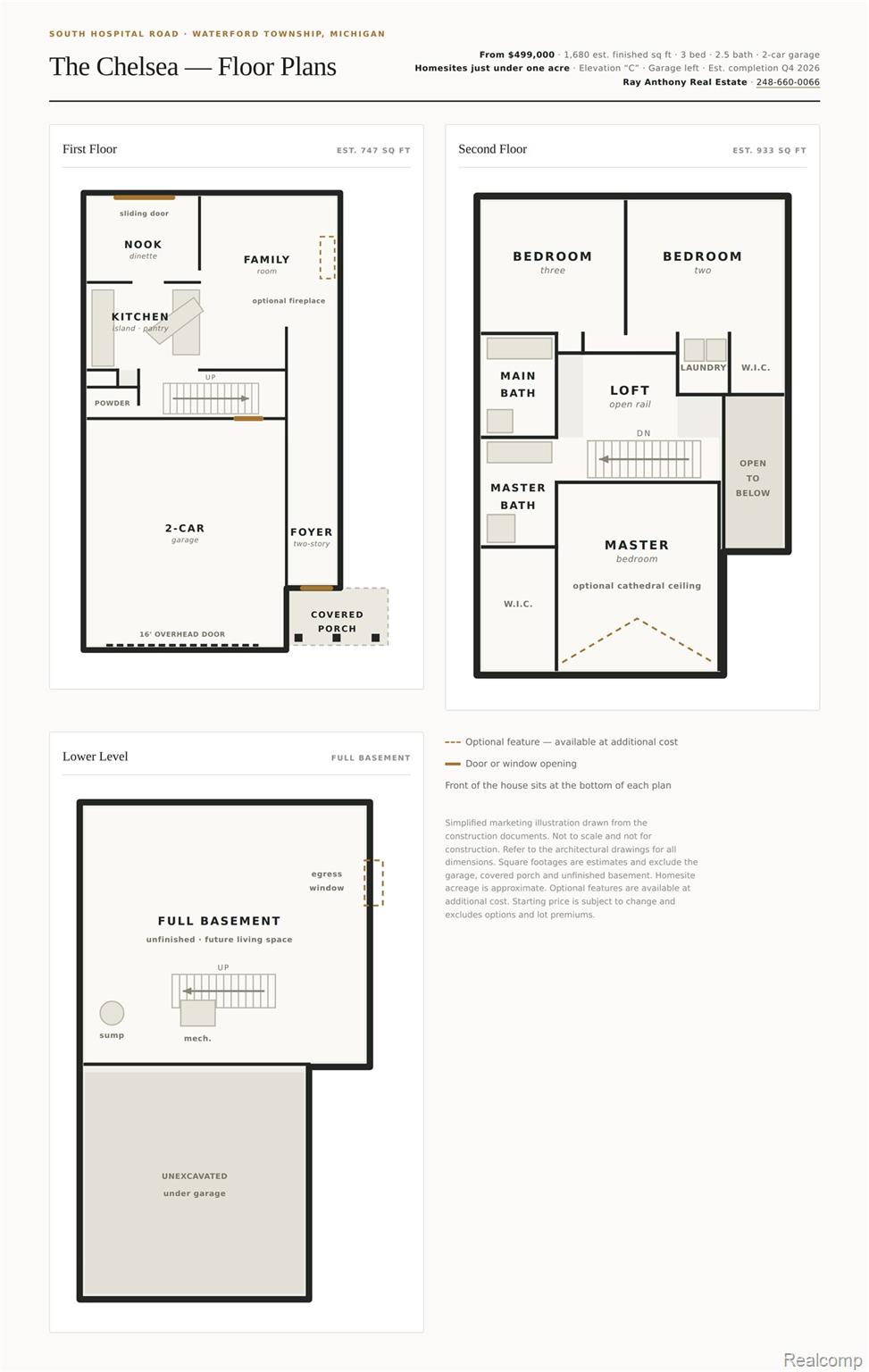 1413 South Hospital Road Waterford, MI 48327 - Photo 5 of 7 Floor plan