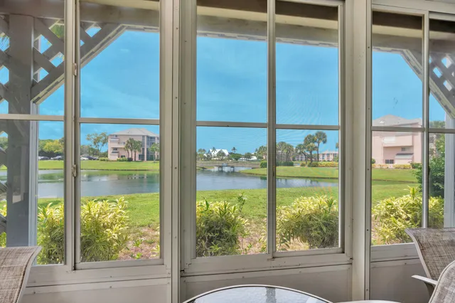 a window with lake view