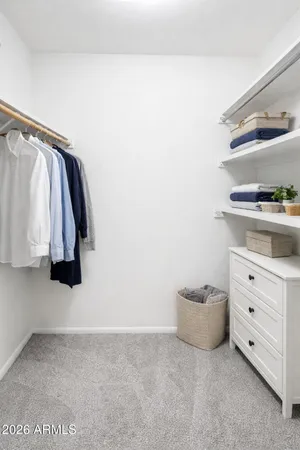 a view of walk in closet