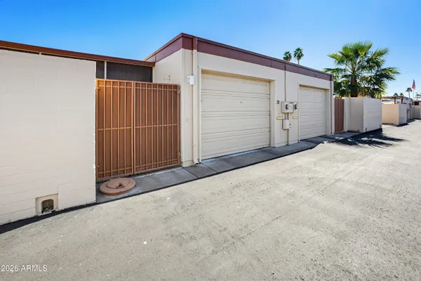 a view of a house with garage
