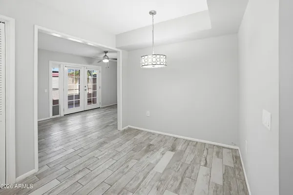 a view of livingroom with hardwood