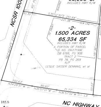 9501 Harper House Road Newton Grove, NC 28366 - Photo 2 of 6 Survey Aerial