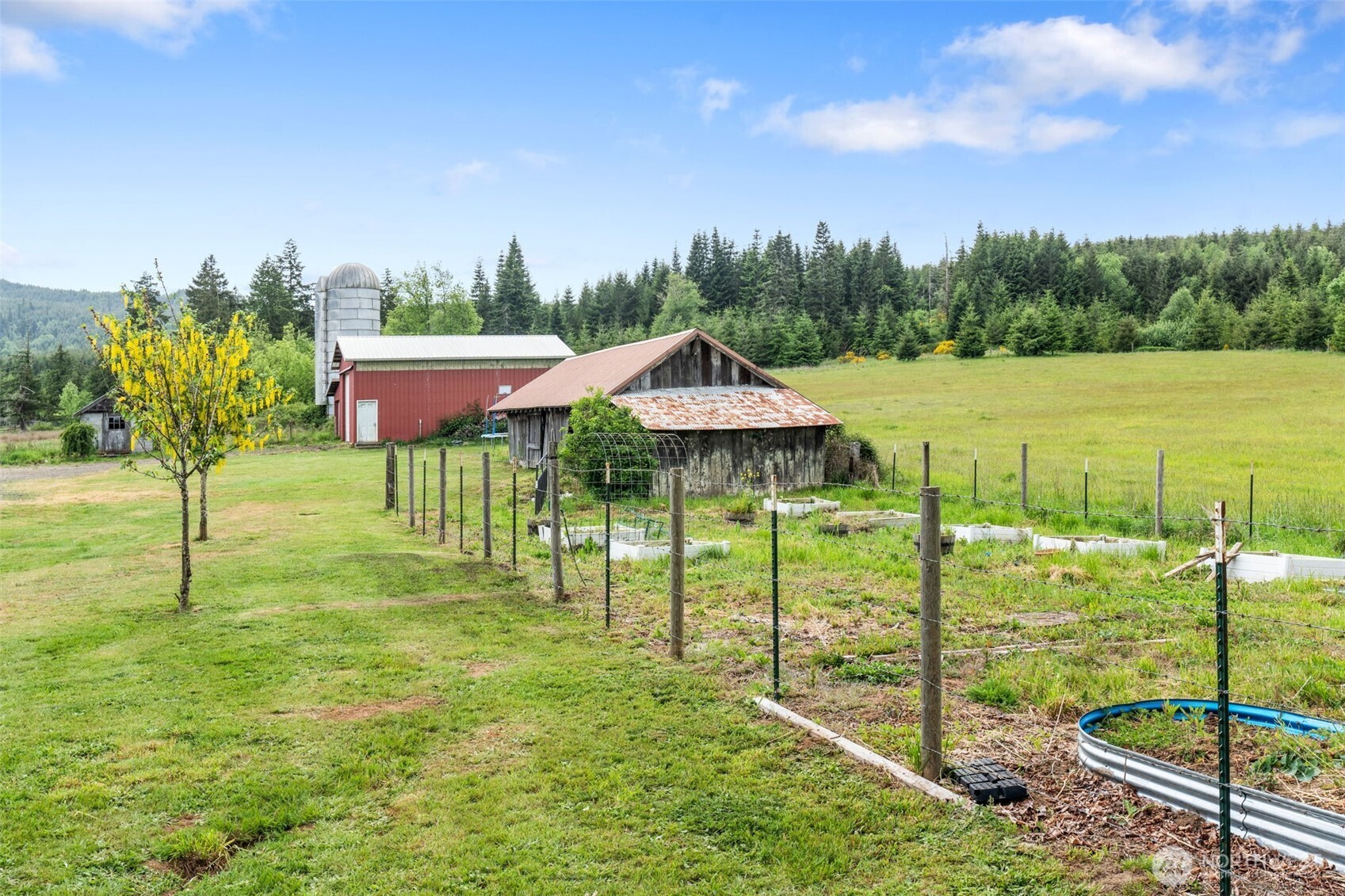 2163 Wildwood Road Curtis, WA 98538 - Photo 26 of 36 a view of a garden from a patio