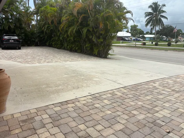 a view of street with trees