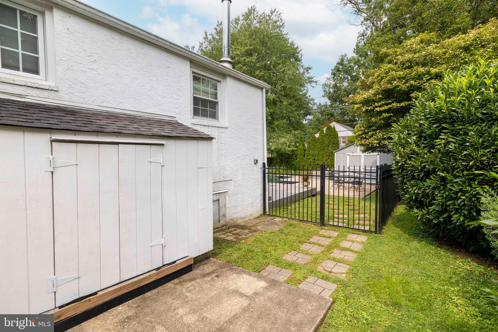 1202 Jericho Road Abington, PA 19001 - Photo 52 of 71 Side Yard Storage Shed