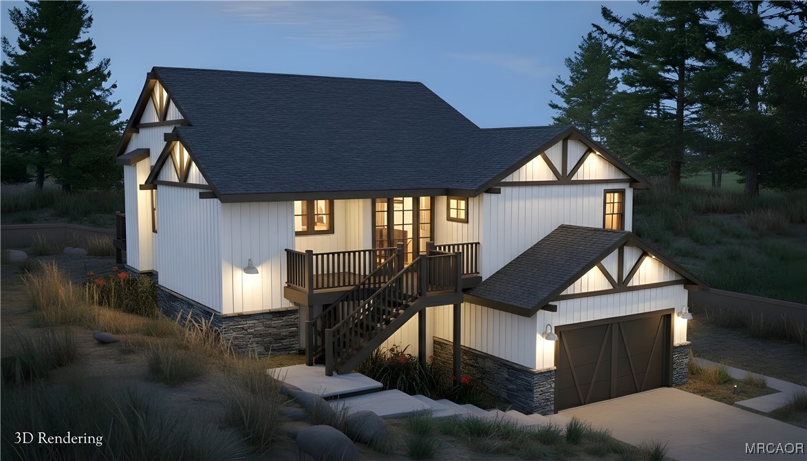 844 Talmadge Road Big Bear Lake, CA 92315 - Photo 1 of 14 a front view of a house with large windows
