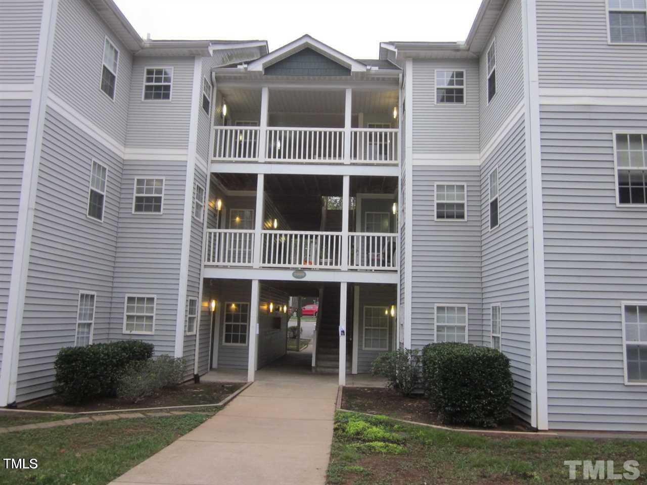 Front entrance, unit on left rear corner