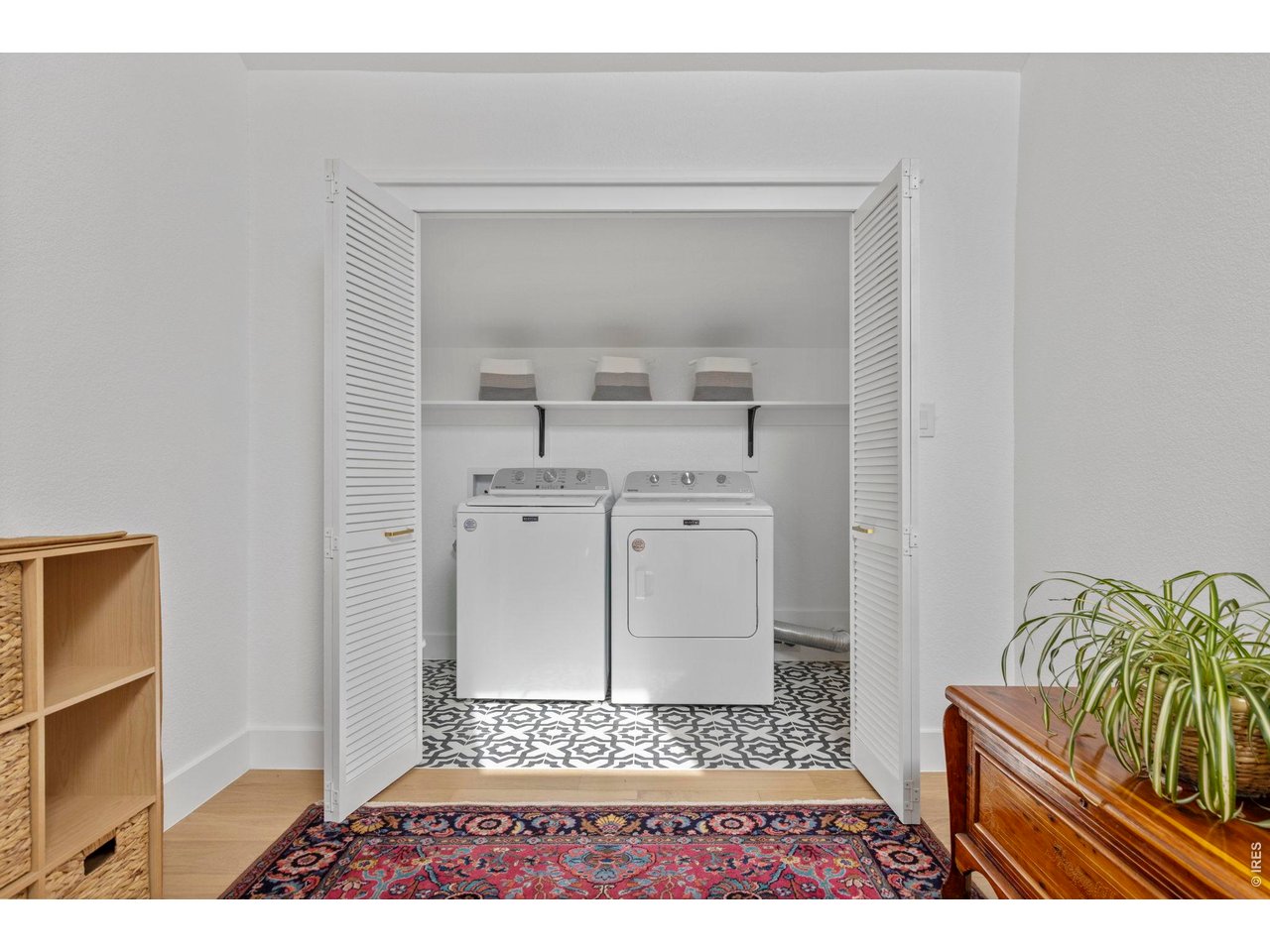 1406 Pika Road Boulder, CO 80302 - Photo 23 of 50 Upper level laundry. There are also washer/dryer hook-ups in the lower level.