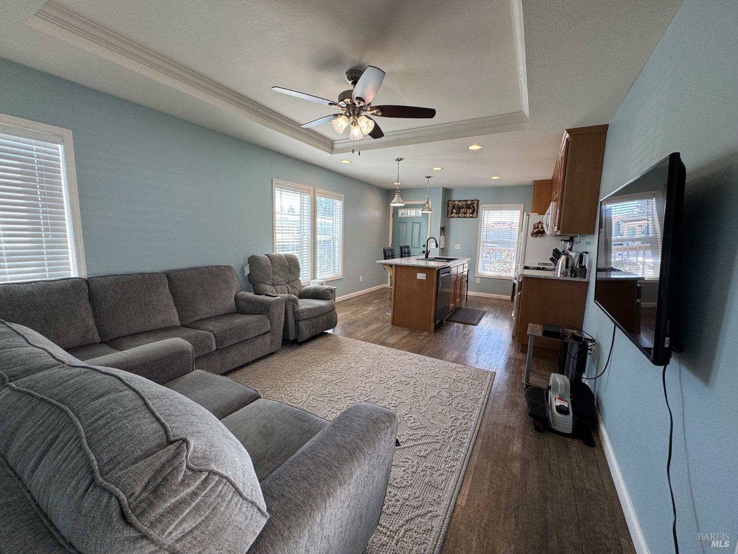 62 Romani Court Santa Rosa, CA 95407 - Photo 11 of 32 a living room with furniture and a flat screen tv