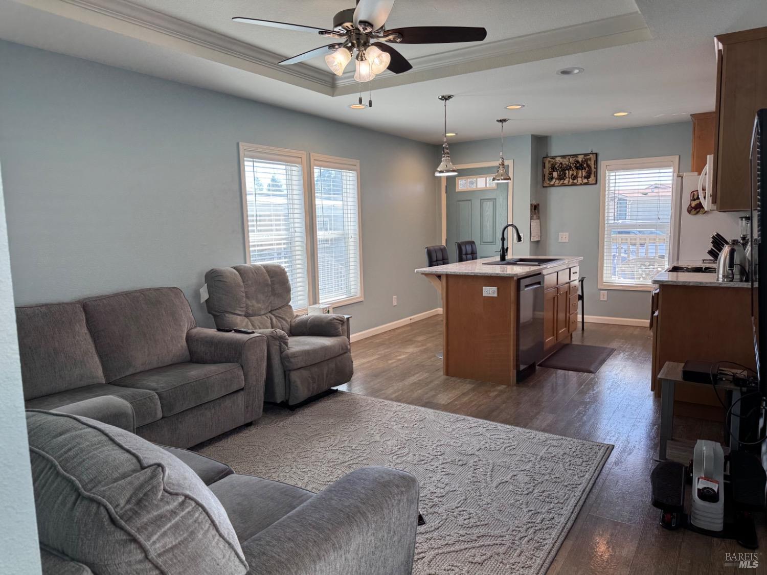 62 Romani Court Santa Rosa, CA 95407 - Photo 10 of 32 a living room with furniture and a flat screen tv