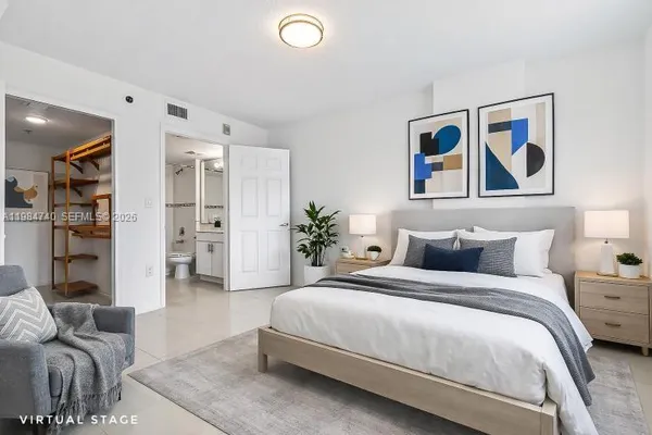 a view of an empty room