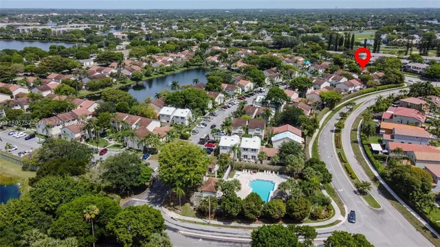 an aerial view of a city with lots of residential buildings