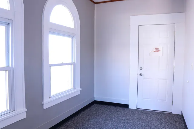 a view of a room with window
