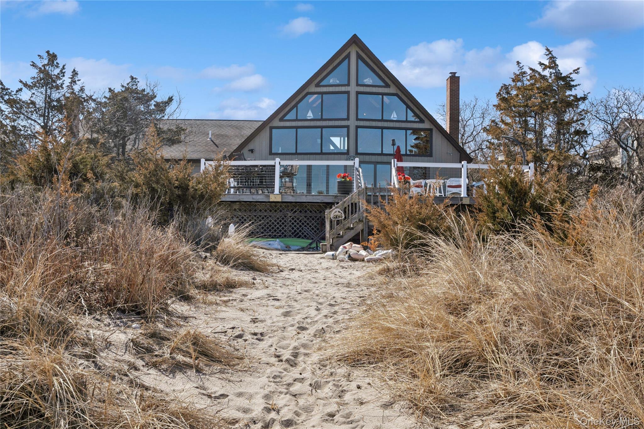 171 Harbor Beach Road Mount Sinai, NY 11766 - Photo 6 of 46 path to beach off deck