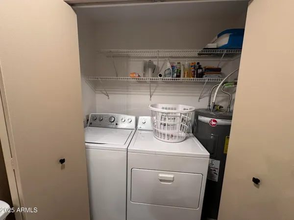 a room with storage and utility