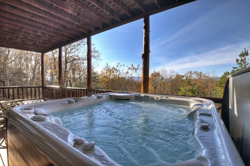 180 Cinnamon Bear Road Mineral Bluff, GA 30559 - Photo 58 of 76 a view of a living room and floor to ceiling window