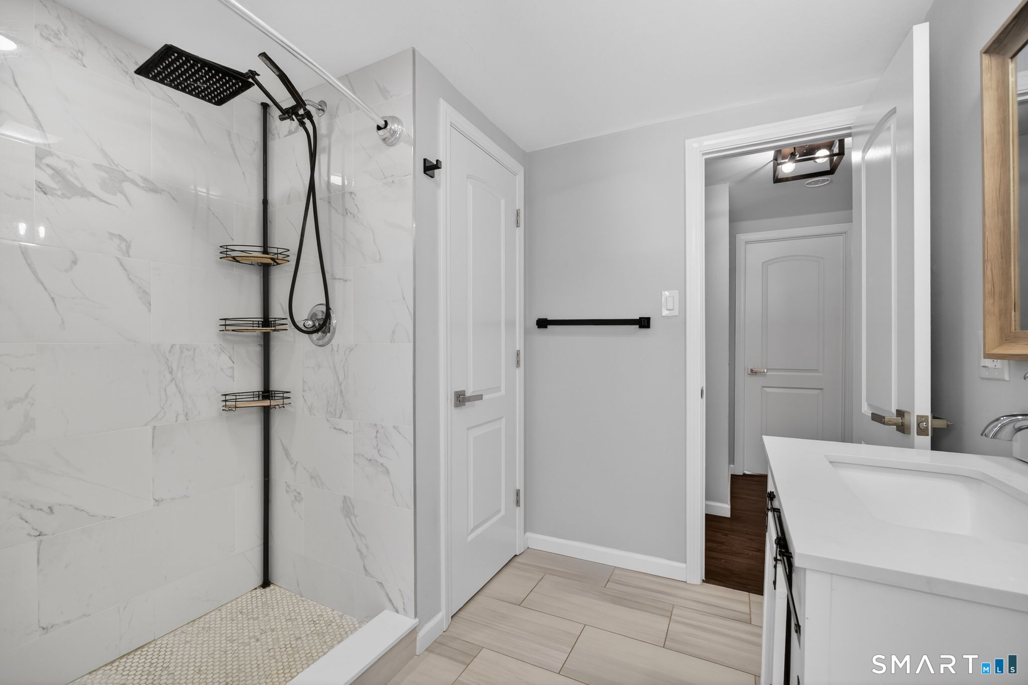 375 Sea Hill Road North Branford, CT 06471 - Photo 25 of 40 a bathroom with a shower and a sink