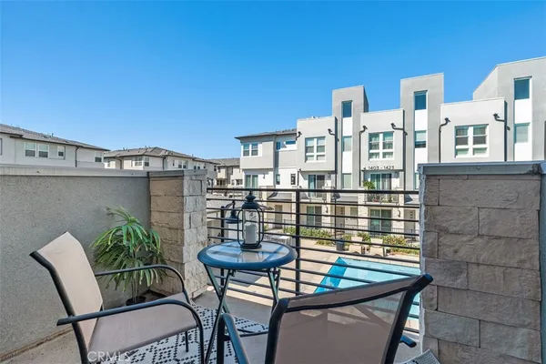 a view of a house with roof deck