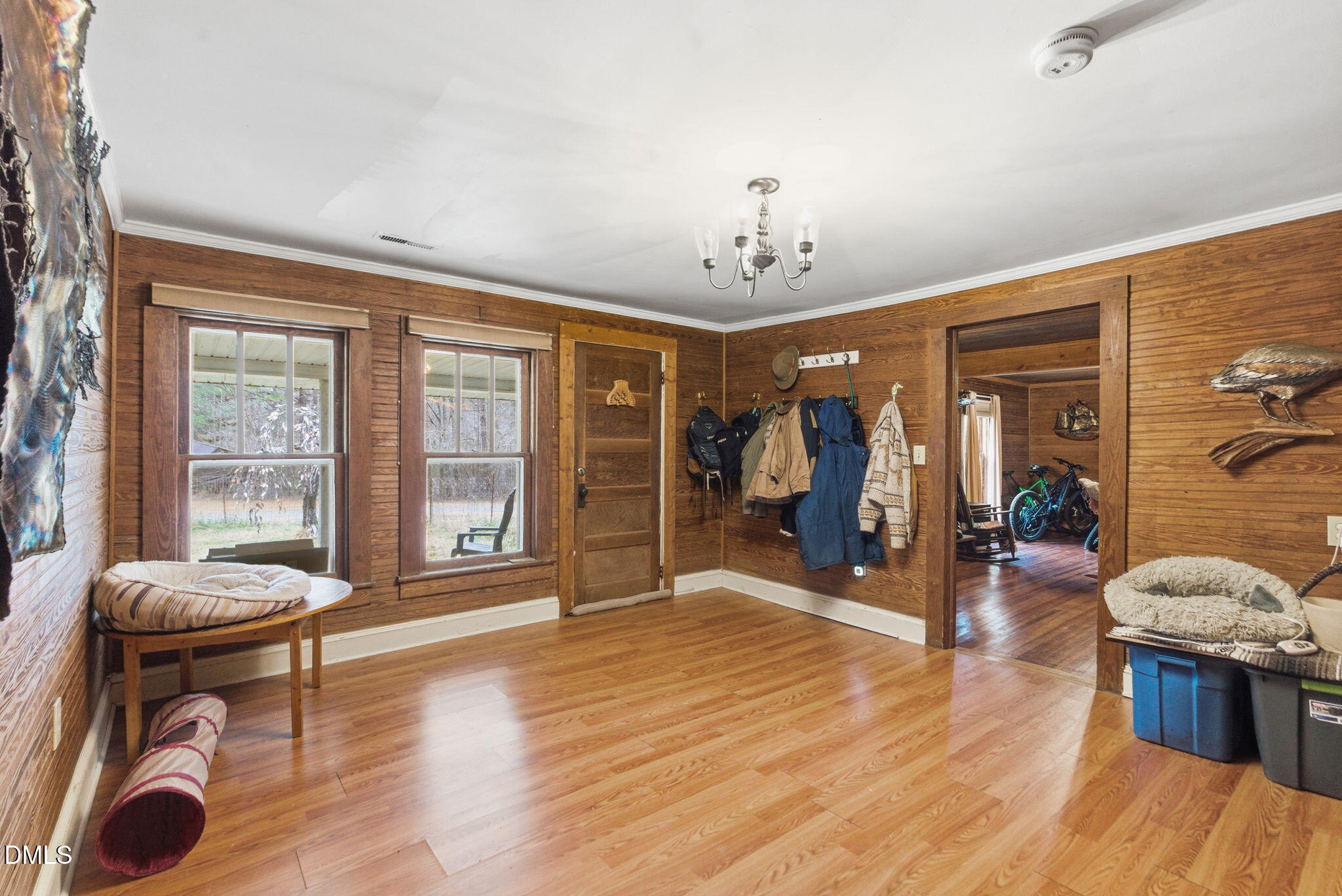 2319 White Cross Road Chapel Hill, NC 27516 - Photo 18 of 28 a view of a livingroom with furniture window and wooden floor