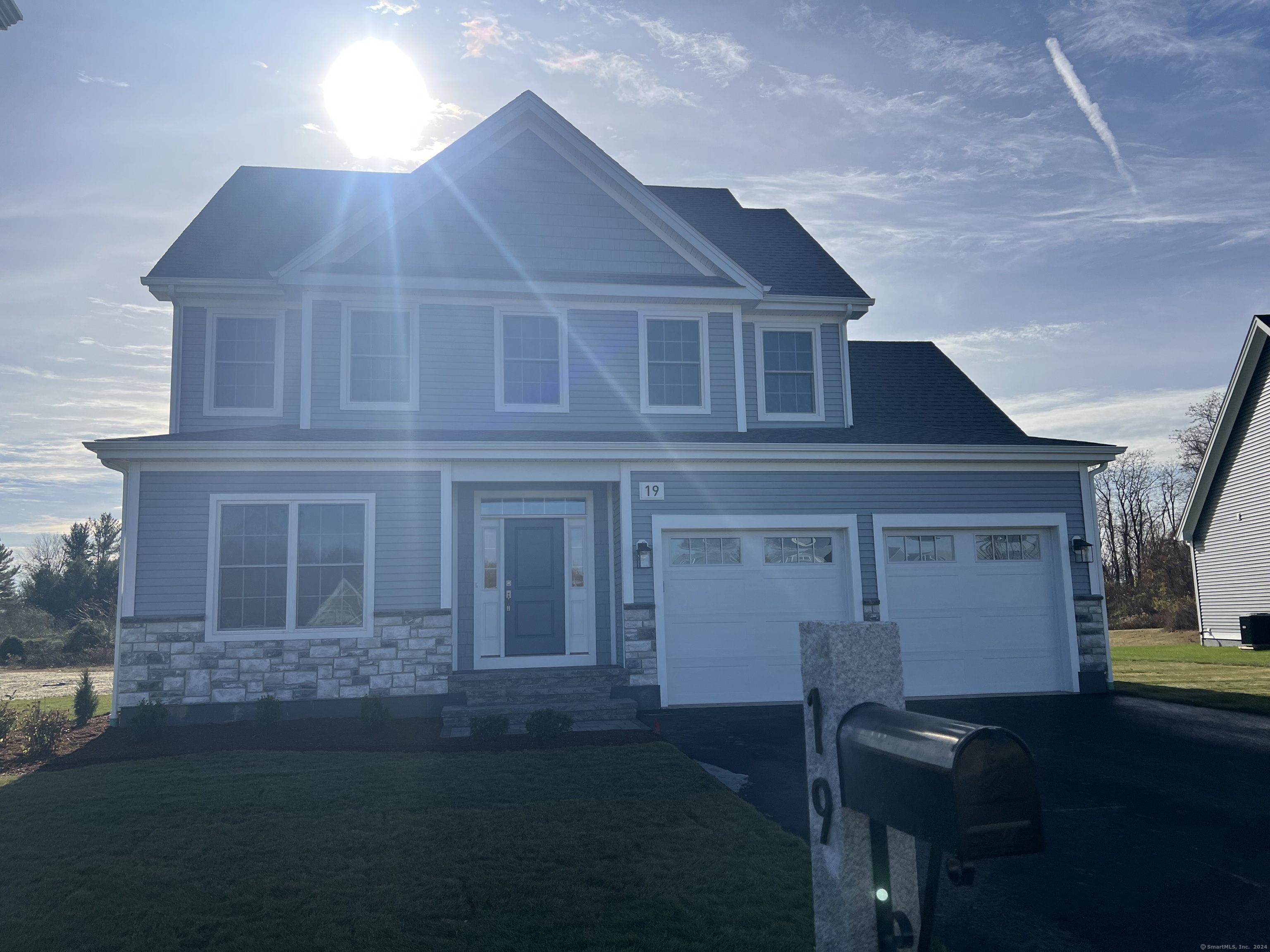 a view of backyard of house