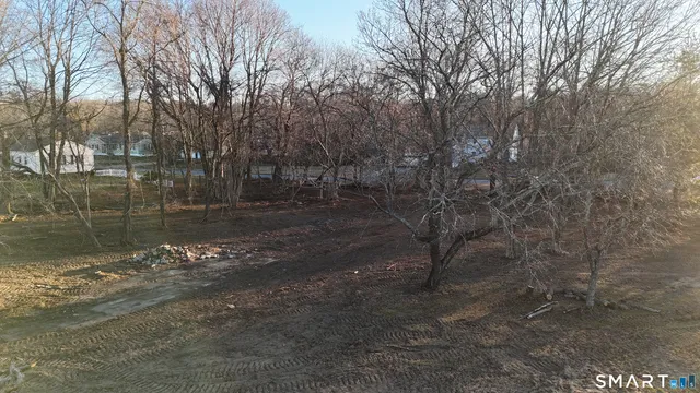 a view of road with trees