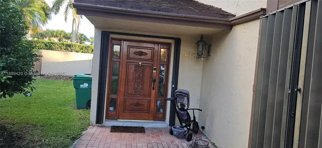 a view of front door